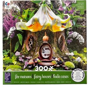 NIB Ceaco Fairy Houses Jigsaw Puzzle 300 Pieces